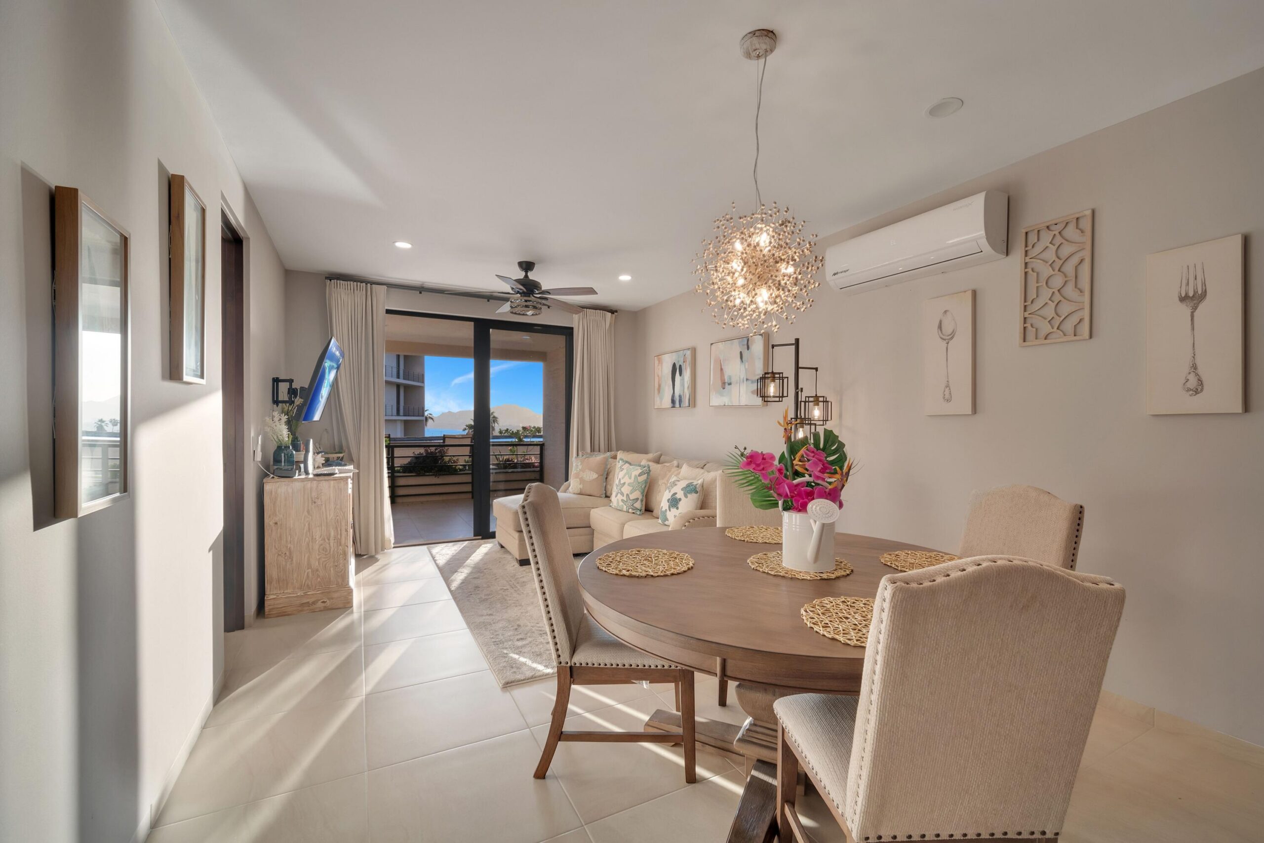 Los Cabos Vista Mare Condo for sale at Vista Mare, Cabo San Lucas, located on the second level with ocean and mountain – ISLA SAN LUIS, Cabo Corridor, BS